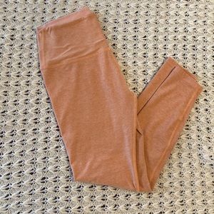 Beyond Yoga space dye high waisted leggings. Large. Gorgeous peach color. 🍑